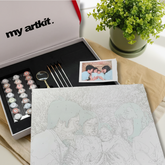 my artkit. 絵画体験キット｜家族・ペット・ウェディング・風景の思い出をアートに｜数字塗り絵・ペイントバイナンバー