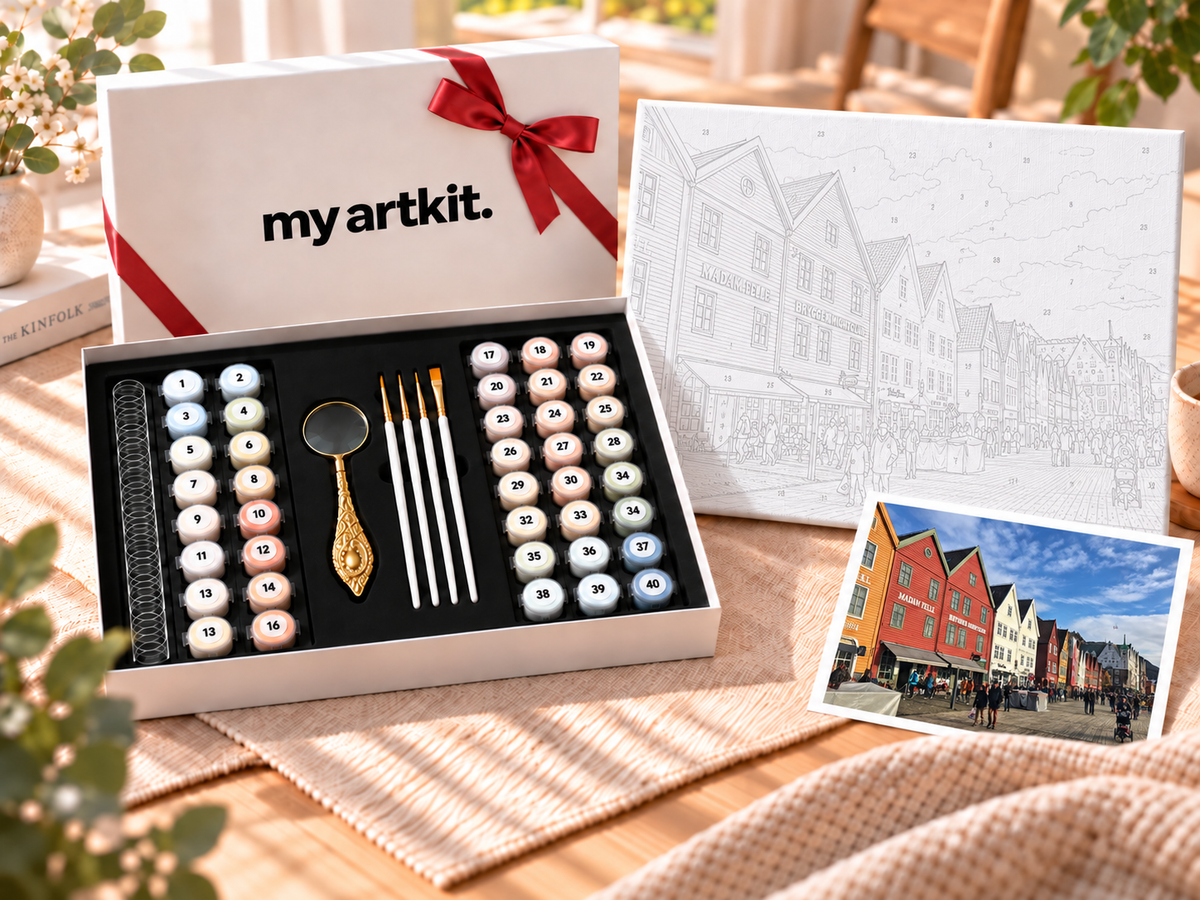 my artkit. 風景・思い出絵画体験キット｜旅行写真から作るオーダーメイド数字塗り絵